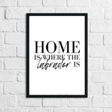 Home Is Where The Dachshund Frenchie Labrador Lover Animal Wall Decor Print by WinsterCreations™ Official Store