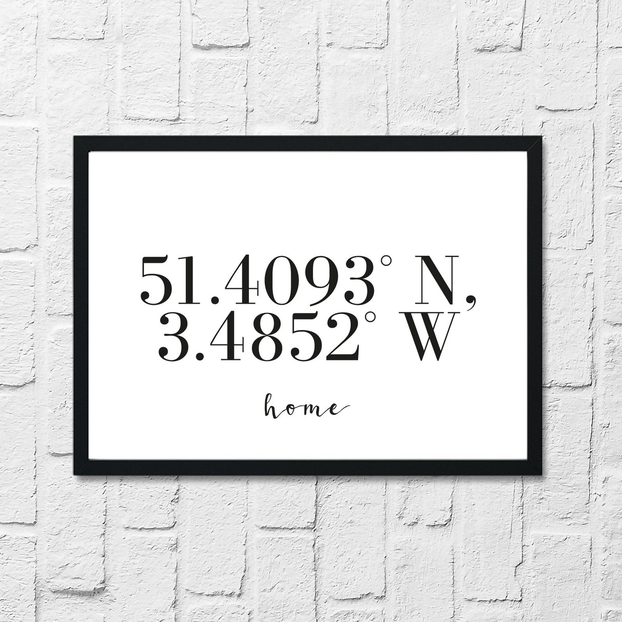 Home Coordinates Home Simple Wall Decor Print by WinsterCreations™ Official Store