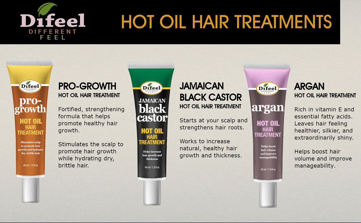 Difeel Hot Oil Hair Treatment with Biotin 1.5 oz. by difeel - find your natural beauty