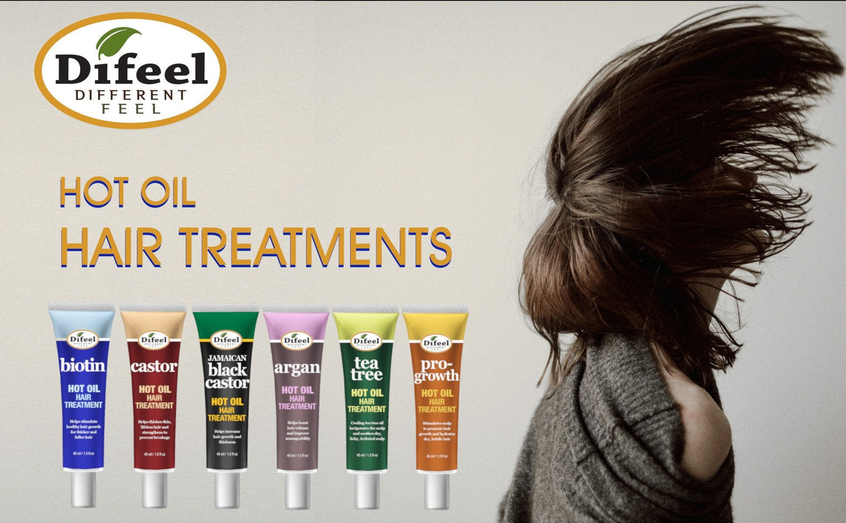 Difeel Hot Oil Hair Treatment with Biotin 1.5 oz. by difeel - find your natural beauty