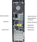 HP Compaq Elite 8300 SFF Desktop PC- 3rd Gen 3.4GHz Intel Quad Core i5, 8GB-24GB RAM, Hard Drive or Solid State Drive, Win 10 PRO by Computers 4 Less