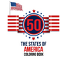 50 The States of America Coloring Book: the USA Color 50 Beautiful Pages of United States And 50 States Nature flower and more illustration Perfect Ea