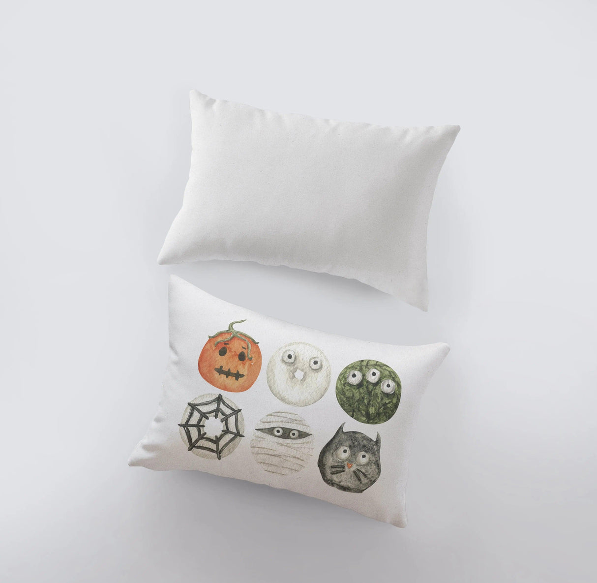 Halloween Donuts Pillow Cover | 18x12 | Modern Farmhouse | Primitive Decor | Home Decor | Lumbar Pillow | Sofa Pillows | Gift For Her by UniikPillows - Vysn