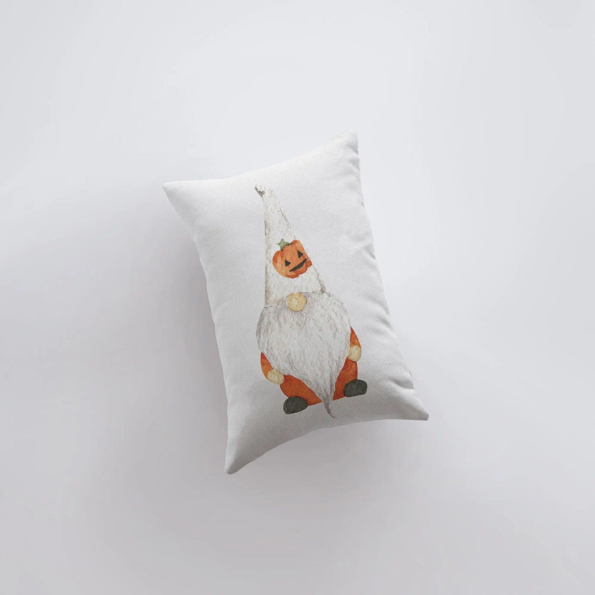 Halloween Gnome with Jack-o-Lantern Pillow | Gnome Decor | 12x18 | Pillow Cover | Modern Farmhouse | Lumbar Pillow | Sofa Pillows | Her Gift by UniikPillows - Vysn