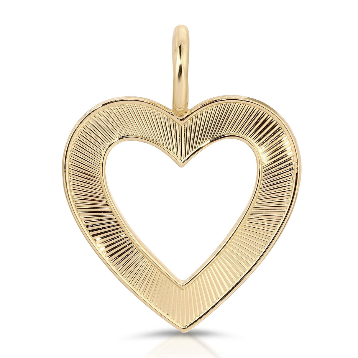 Hannah Open Heart Pendant by eklexic jewelry