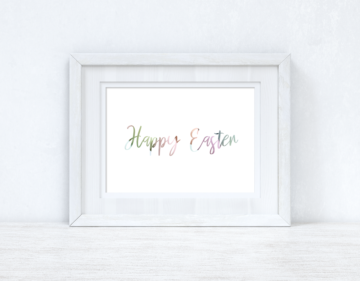 Happy Easter Landscape Spring Seasonal Wall Home Decor Print by WinsterCreations™ Official Store