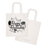 Happy Halloween Cotton Canvas Tote Bag by The Cotton & Canvas Co.