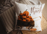 Harvest Time Pillow Cover |  Pumpkin Wagon Pillow | Farmhouse Pillows | Country Decor | Fall Throw Pillows | Cute Throw Pillows | Gift by UniikPillows