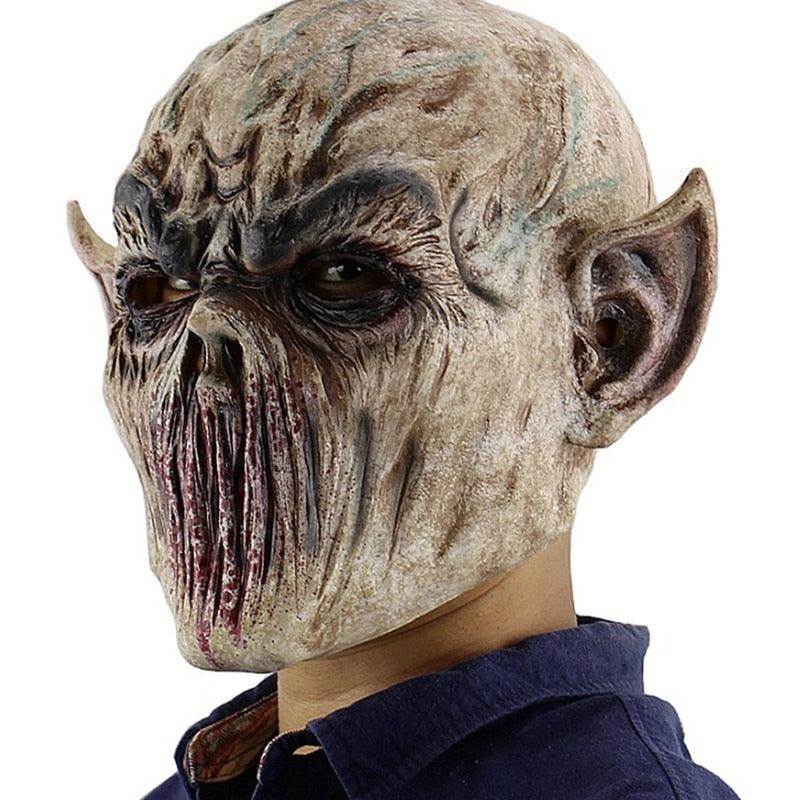 Halloween Bloody Scary Horror Mask Adult Zombie Mask Latex Costume Party Full Head Cosplay Mask by Js House - Vysn