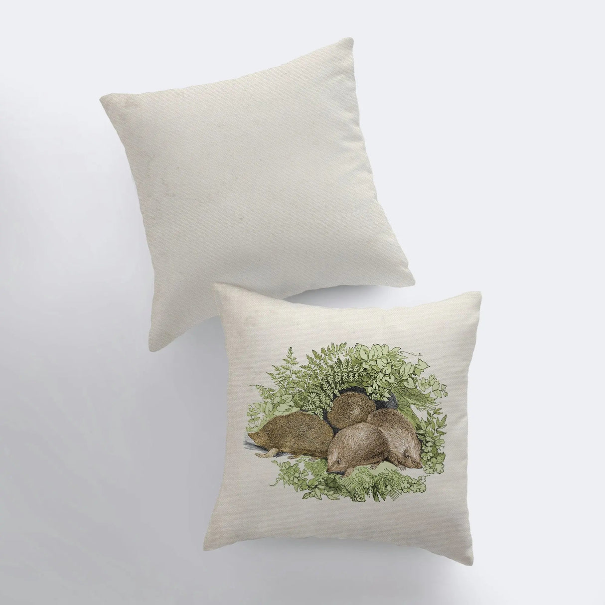 Hedgehogs | Pillow Cover | Throw Pillow | Hedgehog Pillow | Animals | Wild Animals | Sofa Pillows | Couch Pillows | Room Decor | Sofa Pillow by UniikPillows