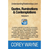 Quotes, Ruminations & Contemplations - Volume II