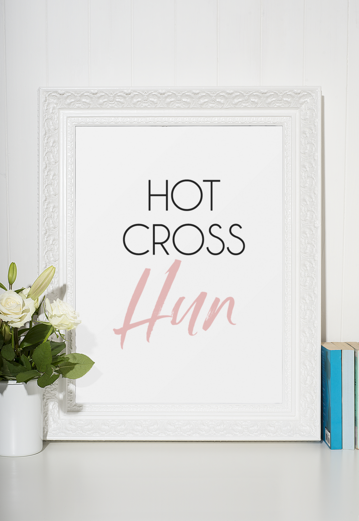 Hot Cross Hun 2022 Spring Seasonal Wall Home Decor Print by WinsterCreations™ Official Store