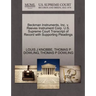 Beckman Instruments, Inc. V. Reeves Instrument Corp. U.S. Supreme Court Transcript of Record with Supporting Pleadings