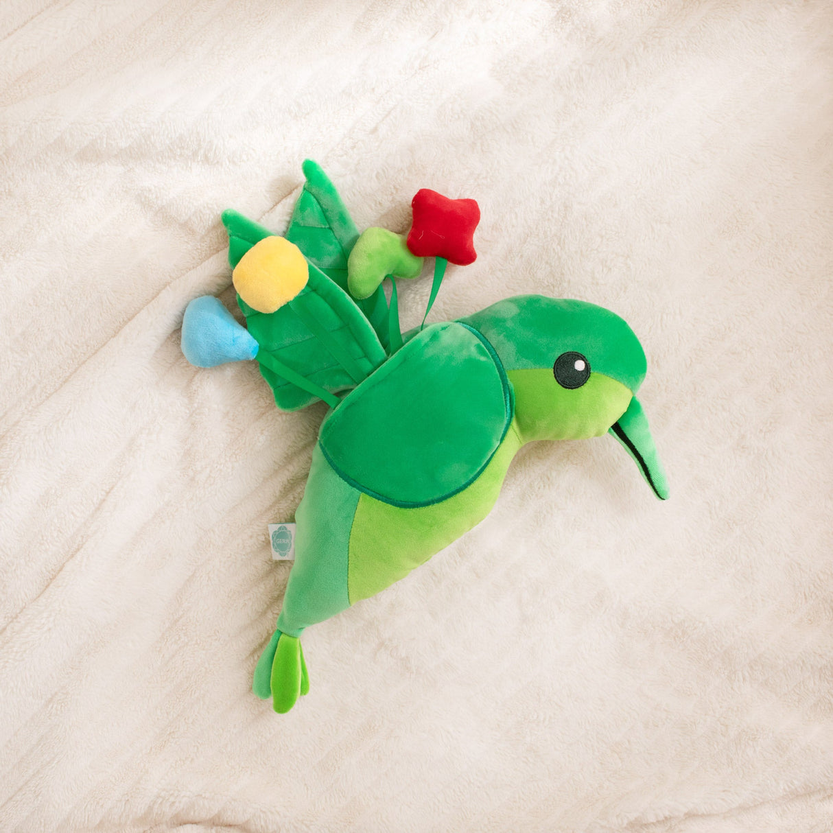 Green Hummingbird SnuggleBuddies Emotions Plush by Generation Mindful