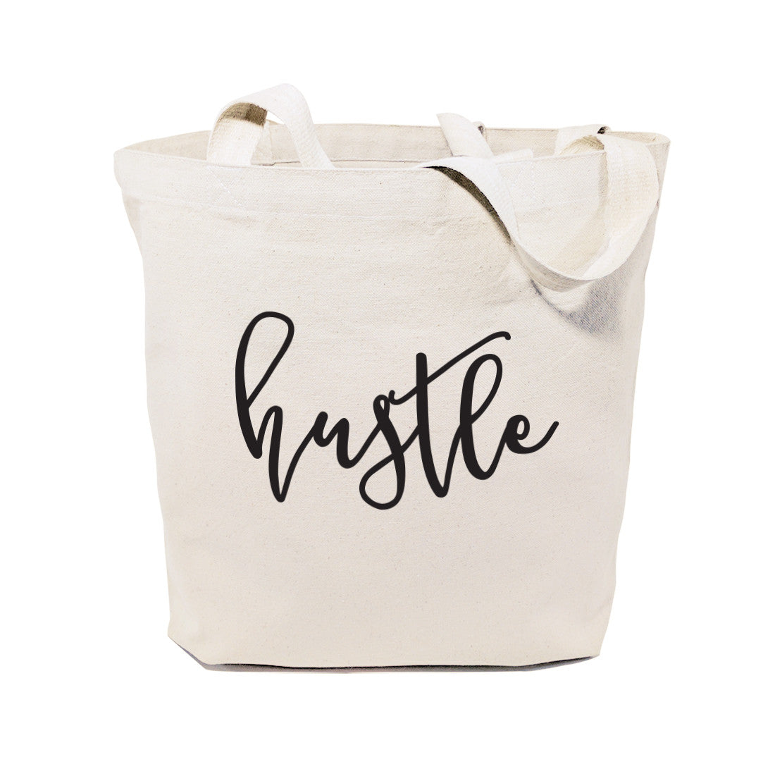 Hustle Cotton Canvas Tote Bag by The Cotton & Canvas Co.