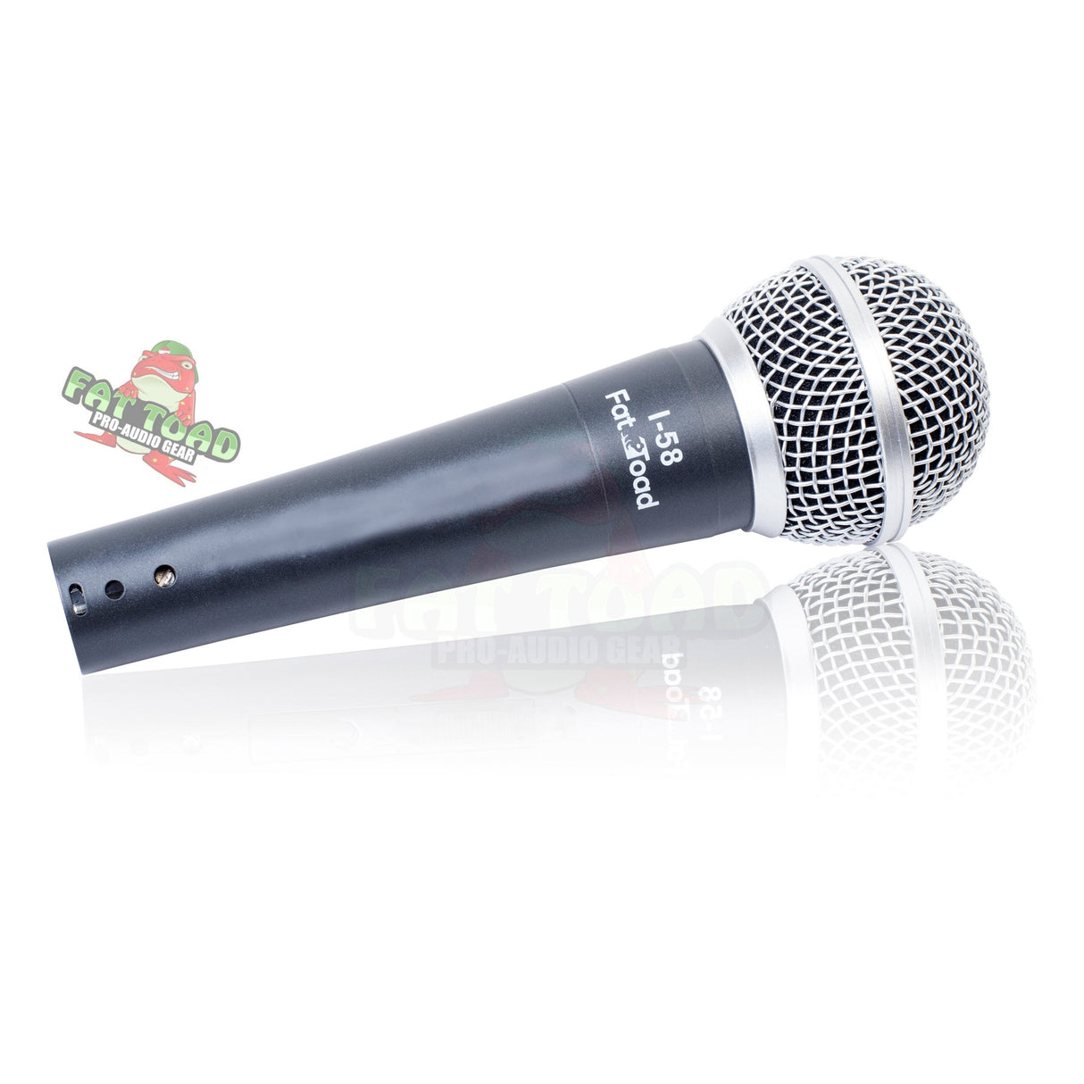 Dynamic Vocal Microphones with XLR Mic Cables & Clips (3 Pack) by FAT TOAD - Cardioid Handheld, Unidirectional for Home Music Live Studio Recording by GeekStands.com