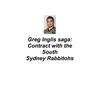 Greg Inglis Saga: Contract with the South Sydney Rabbitohs