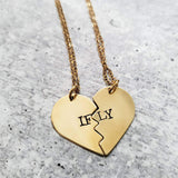 IFLY Broken Heart Friendship Necklaces by Salt and Sparkle