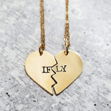 IFLY Broken Heart Friendship Necklaces by Salt and Sparkle