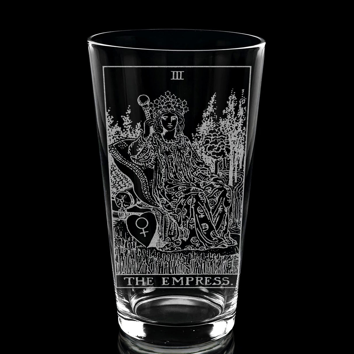 RIDER-WAITE TAROT CARD Pint Glasses by LumEngrave