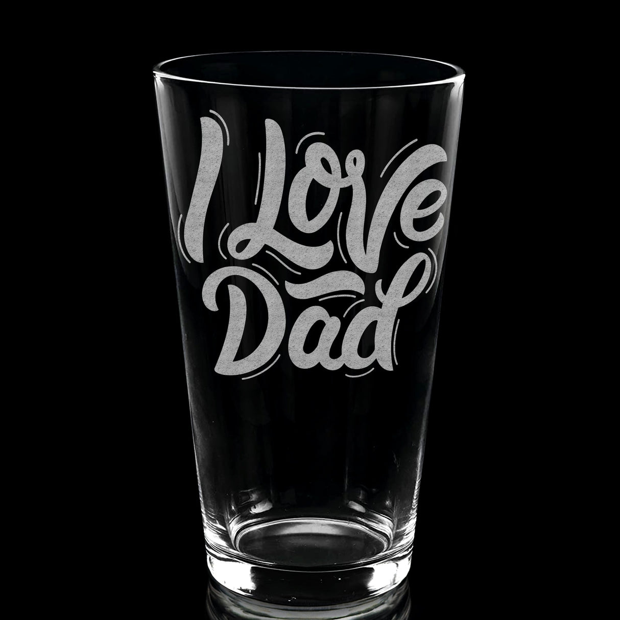 FATHERS & DADS Pint Glasses by LumEngrave