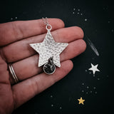 CLEARANCE Star Shaped Pendant Necklace with Authentic Meteorite by Yugen Handmade