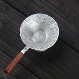 Silver Tin Tea Strainer by Tea and Whisk