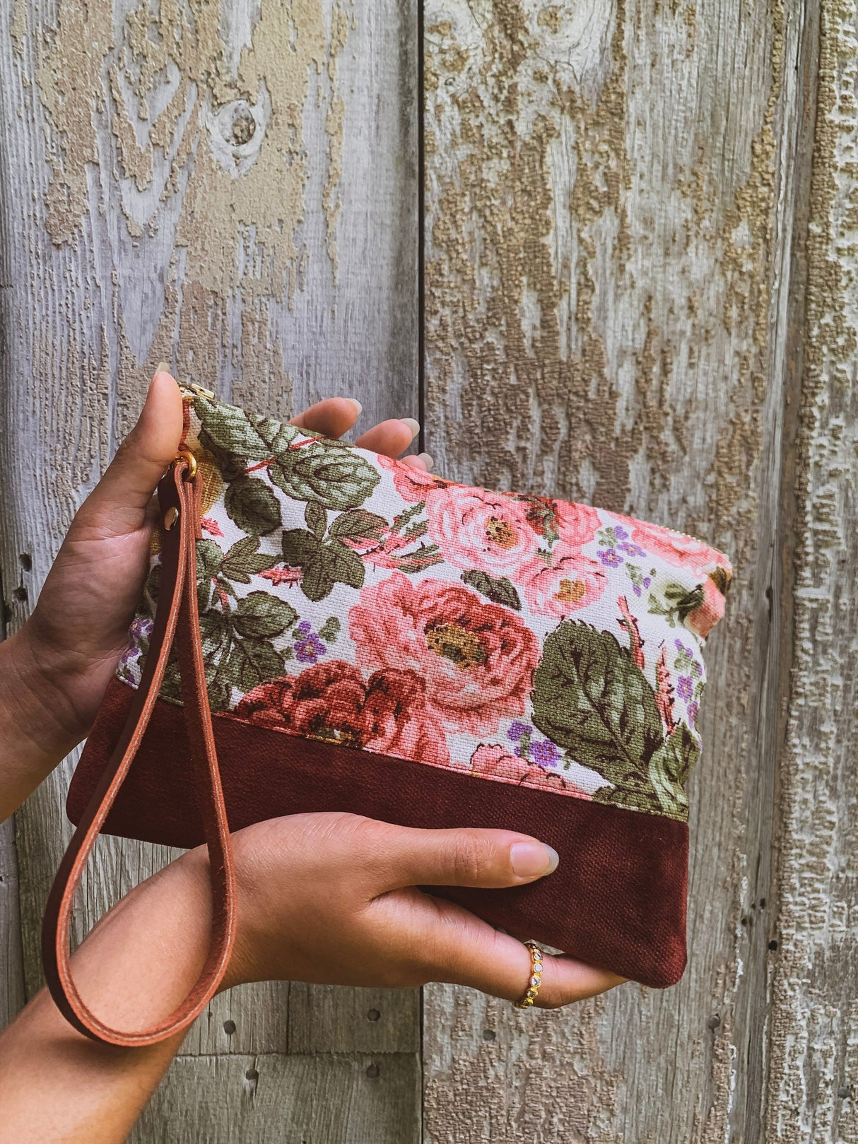 The Fall Bouquet Wristlet Purse by Ash & Rose