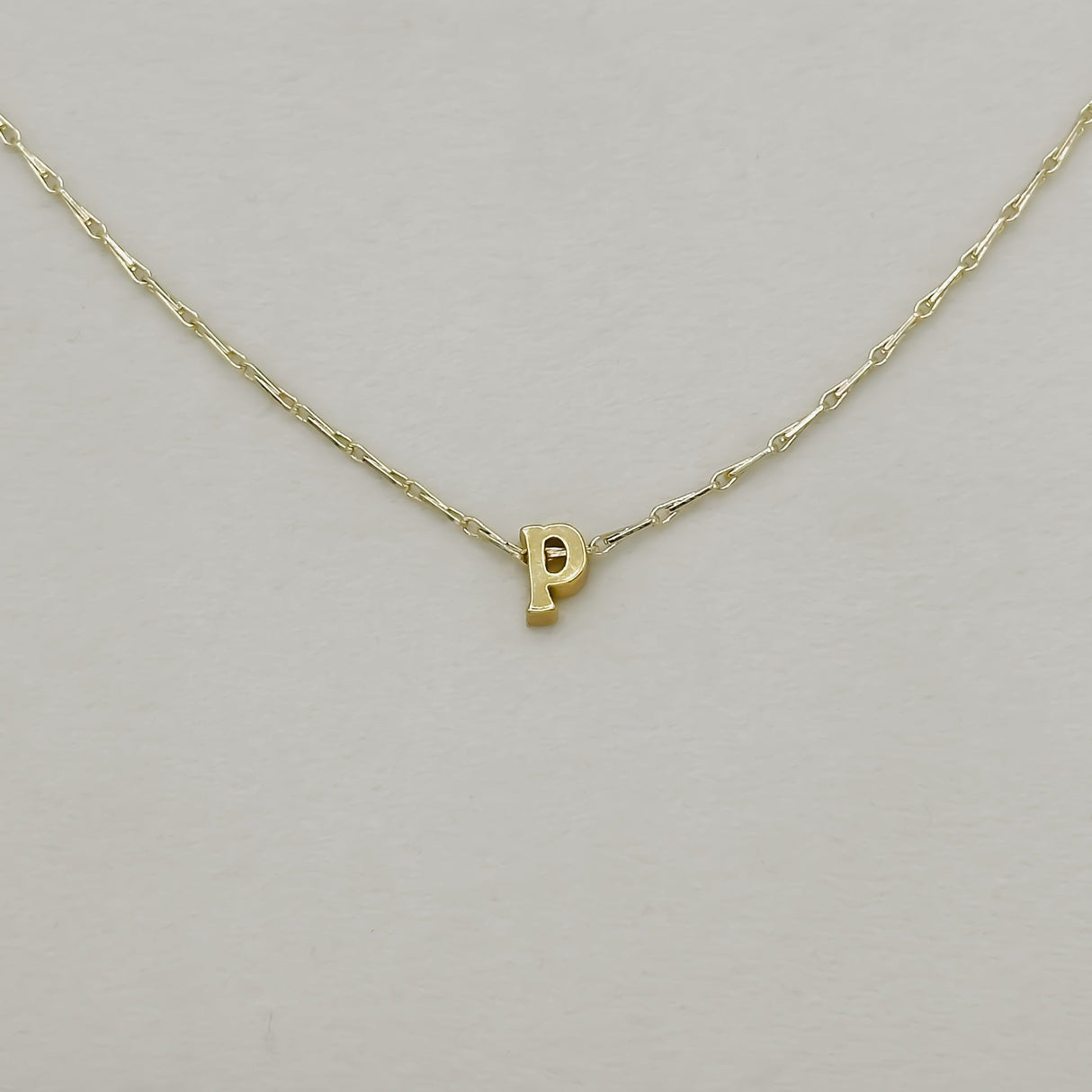 Tiny Initial Necklace by Jonesy Wood