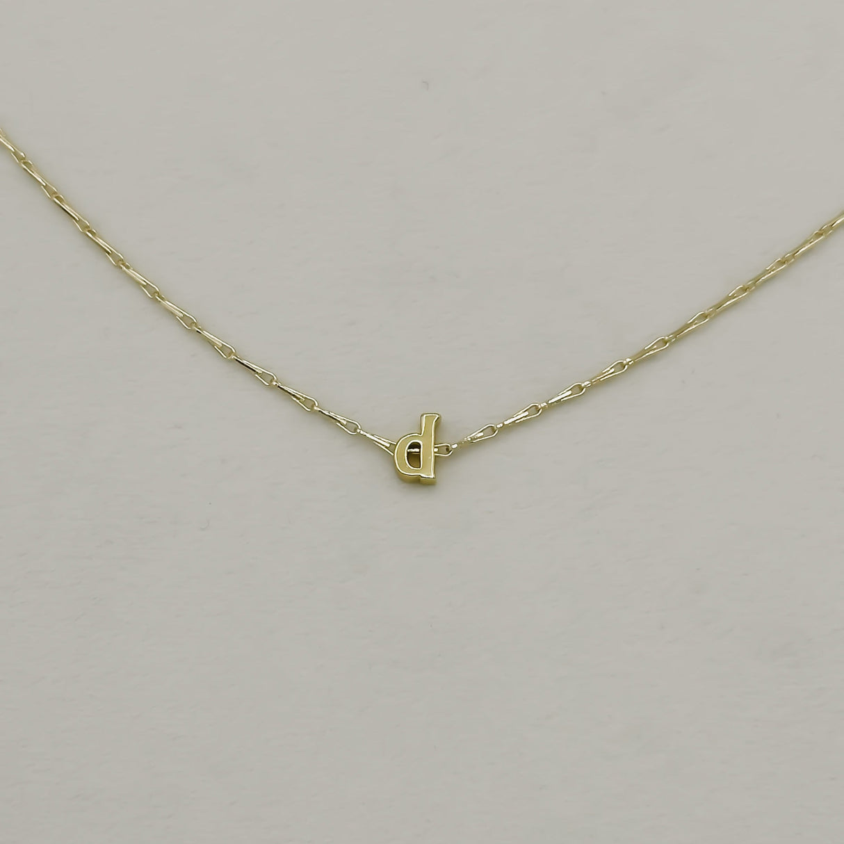 Tiny Initial Necklace by Jonesy Wood