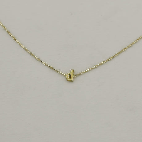 Tiny Initial Necklace by Jonesy Wood