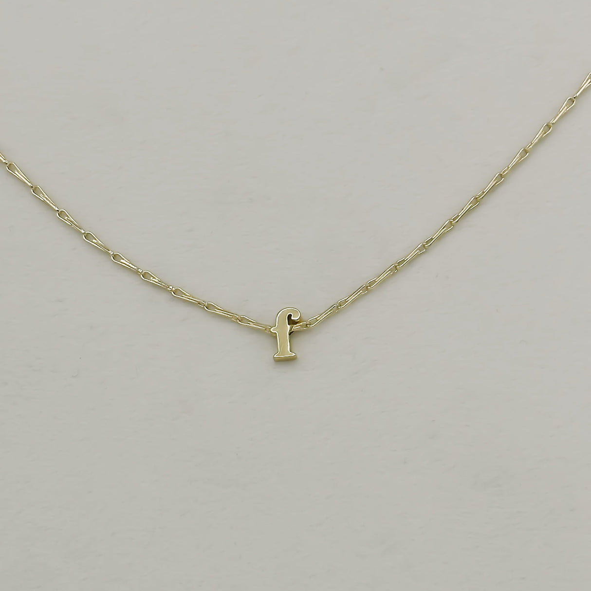 Tiny Initial Necklace by Jonesy Wood