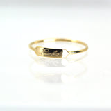 14k Customized Engraving Gold Ring by VicStoneNYC Fine Jewelry