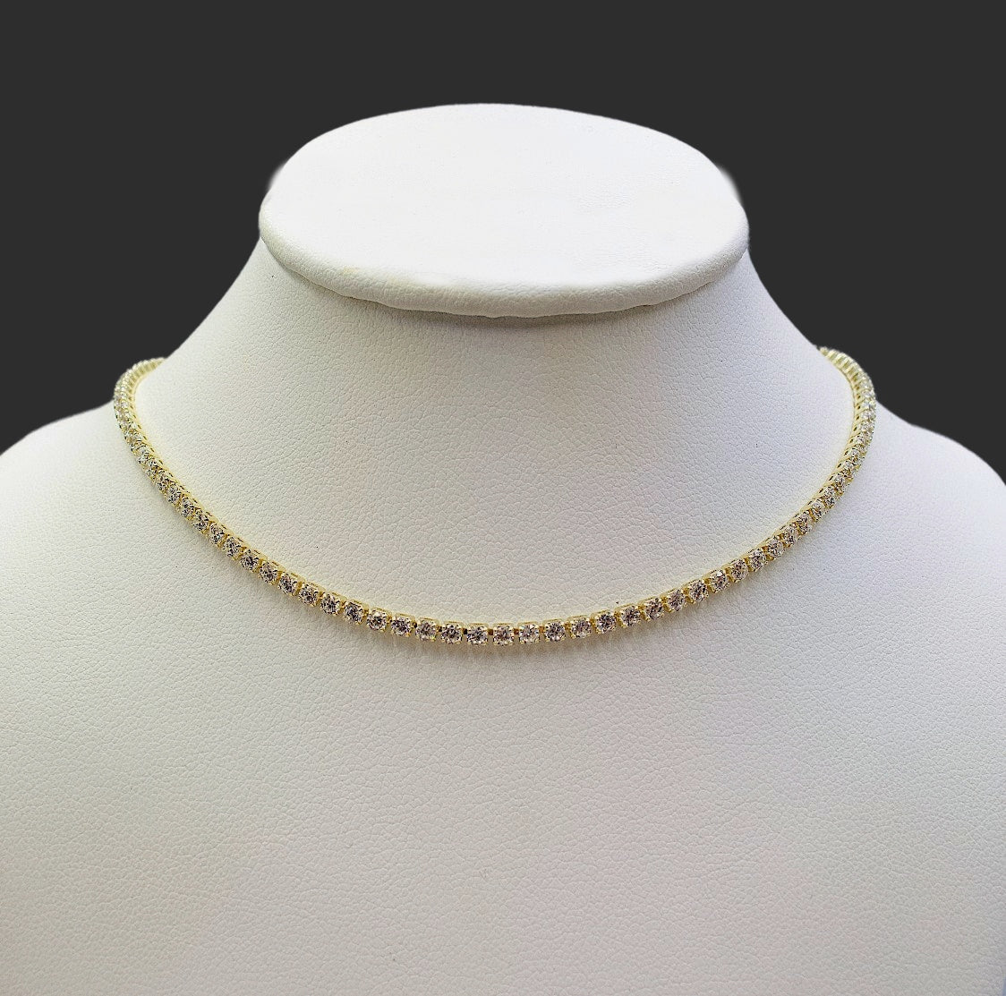 Donatello Gian - The "Choker" Tennis Necklace by Donatello Gian