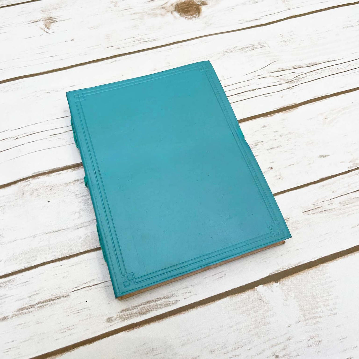 Blue Leather Journals - 8x6 Lined Pages by Soothi