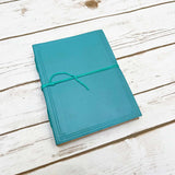 Custom Leather Journals - Lined, Blue Tone 8x6 by Soothi