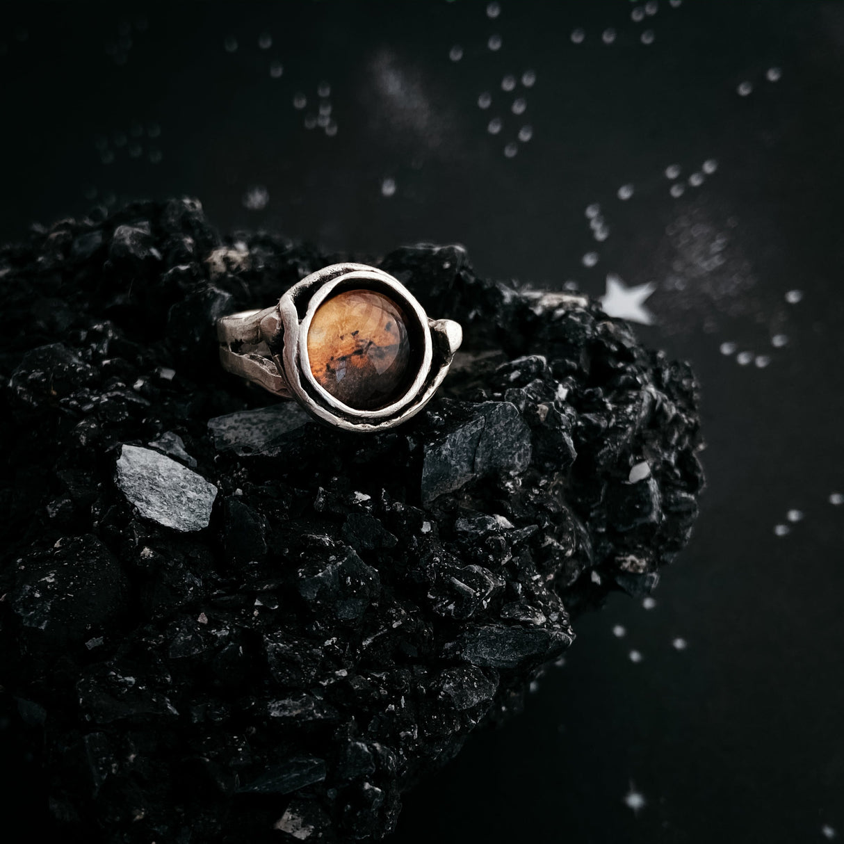 Mars and Moons Ring by Yugen Handmade