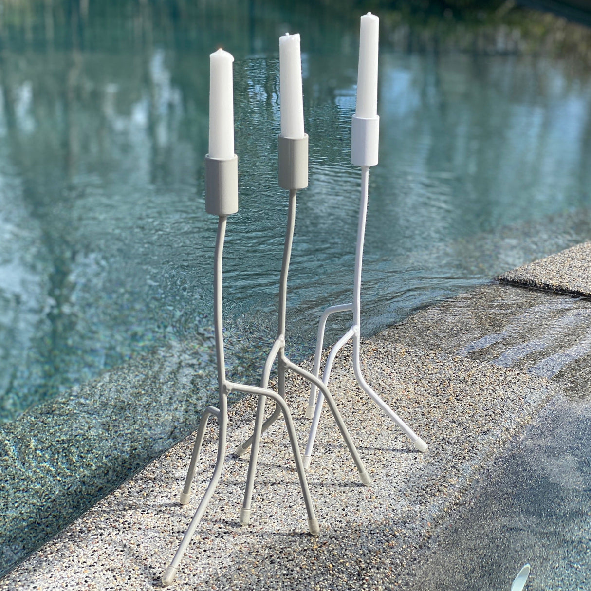 CANDLESTICK - THIN METAL - 3 sizes by Uniek Living