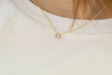 Bezel Setting 4mm (0.25ctw) Diamond Necklace by VicStoneNYC Fine Jewelry