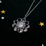 Moon Phase Halo Pendant by Yugen Handmade