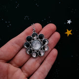 Moon Phase Halo Pendant by Yugen Handmade