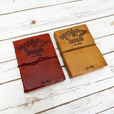 The Mountains Are Calling John Muir Quote Leather Journal - 7x5 by Soothi