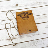 The Mountains Are Calling John Muir Quote Leather Journal - 7x5 by Soothi