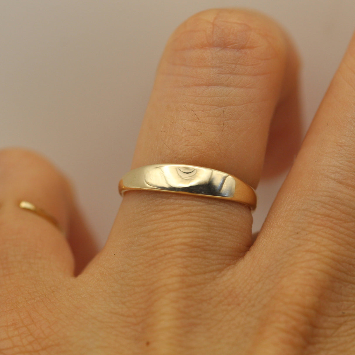 14k Comfortable Gold Ring Handcrafted by VicStoneNYC Fine Jewelry