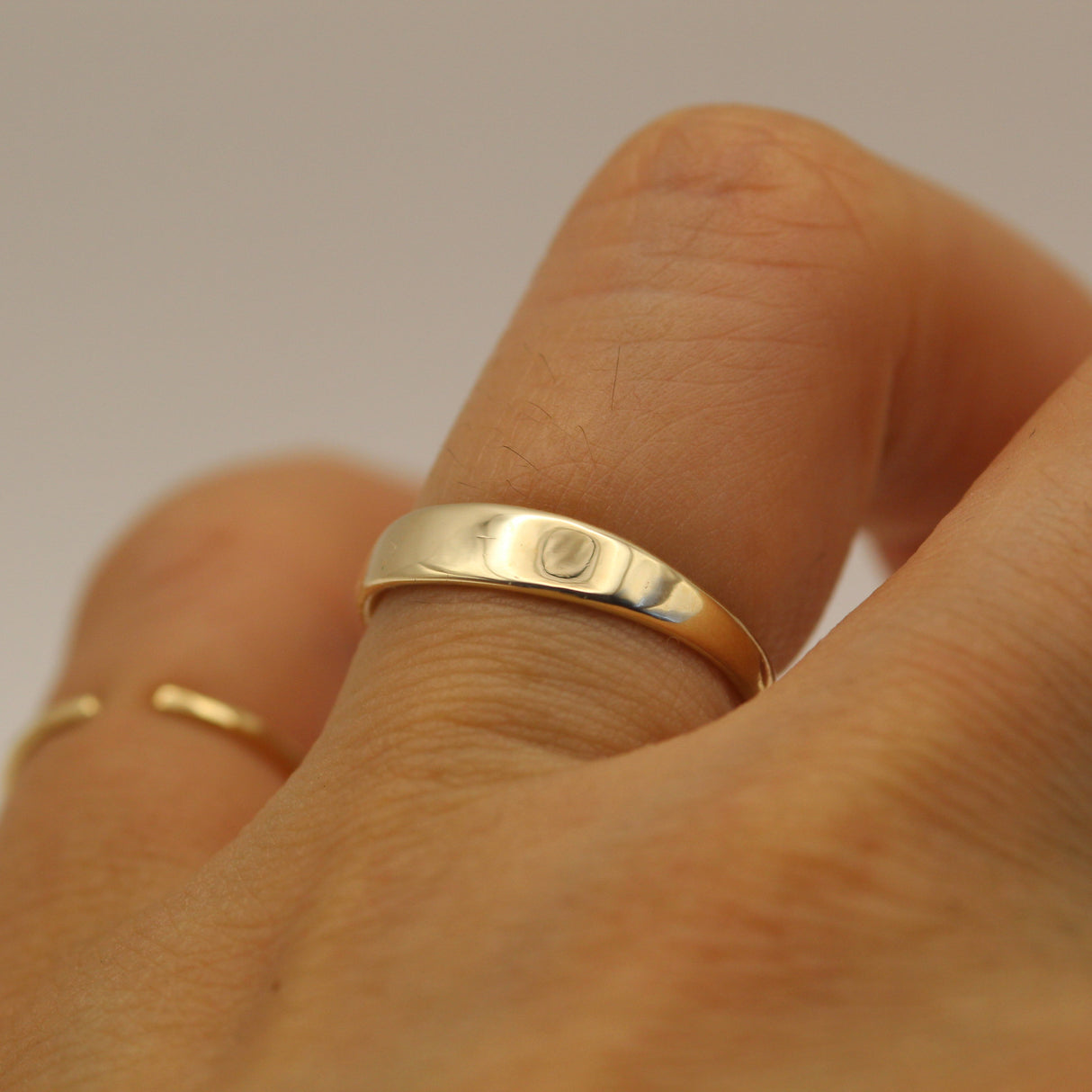 14k Comfortable Gold Ring Handcrafted by VicStoneNYC Fine Jewelry