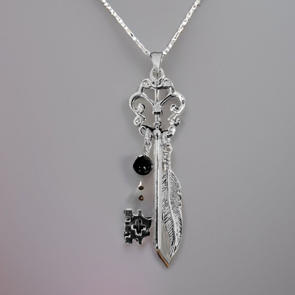 Butterfly Skeleton Key Necklace by The Urban Charm