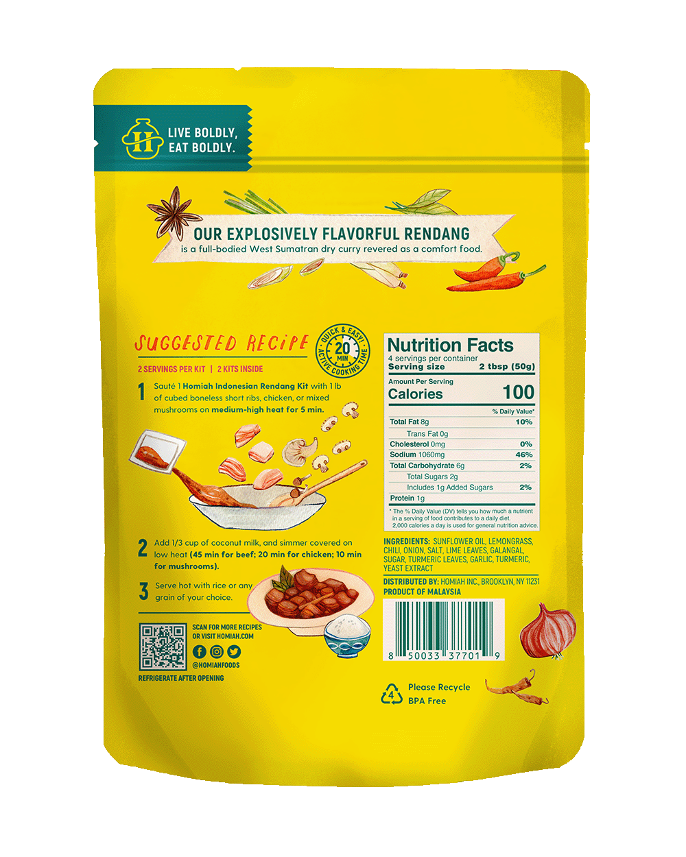 Rendang - 3 Pack by Homiah