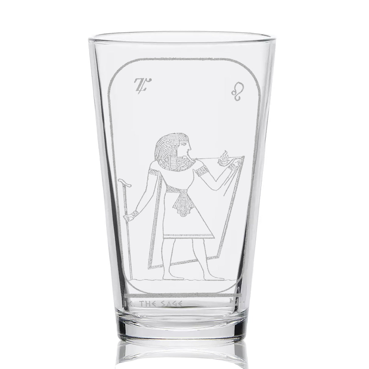 EGYPTIAN TAROT CARD Pint Glasses by LumEngrave