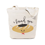 I Knead You Cotton Canvas Tote Bag by The Cotton & Canvas Co.