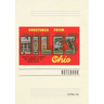 Vintage Lined Notebook Greetings from Niles
